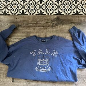 Blue Yale sweatshirt